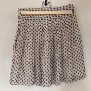 club Monaco black and white skirt